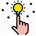 Hand Idea Blub Icon