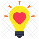 Idea De Amor Innovacion Idea Brillante Icono