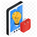 Idea De Compra Movil Idea De Compra Con Telefono Inteligente Idea De Compra Con Telefono Icono