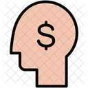 Idea De Negocio Cabeza Dinero Icon