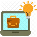 Idea de trabajo en línea  Icon