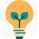 Idea De Ecologia Bombilla Ecologica Luz Icono