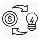 Idea Exchange Idea Sharing Idea Transfer Icon