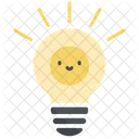 Bombilla Sonrisa Feliz Icono