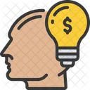 Idea Financiera Ideas Bombilla Icono