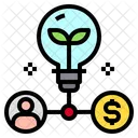 Idea Network Business Icon