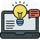 Idea Creativity Laptop Icon