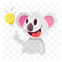 Idea Thinking Koala Bear Icon