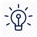 Lightbuld Idea Brainstorm Icon
