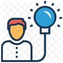 Idea Genio Brillante Icono