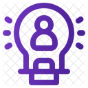 Idea User Light Bulb Icon