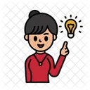 Idea Teacher Woman Icon