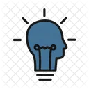 Idea In Mind Brainstorming Thinking Icon