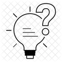 Idea Inquiry Question Based Innovation Concept Exploration Icon