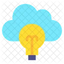 Idea De Nube Idea En Linea Computacion En La Nube Icono