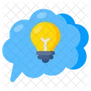 Idea De Nube Innovacion Idea Brillante Icon