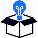 Idea Out Of Box Innovation Blue Ocean Icon