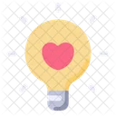 Amor Bombilla Lampara Icon