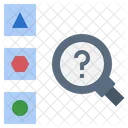 Idea Selection Idea Analysis Idea Find Icon