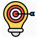 Idea Target Marketing Idea Objective Target Icon