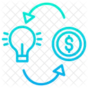 Make Money Making Money Idea Icon