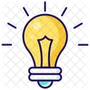 Idee Innovation Glanzende Idee Icon