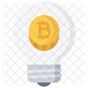 Idee Gluhbirne Bitcoin Symbol