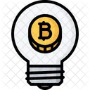 Idee Gluhbirne Bitcoin Symbol