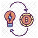 Idee Bitcoin Idee Bitcoin Idee Creative Bitcoin Icône