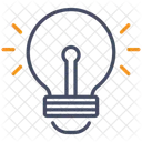 Idée créative ampoule  Icône