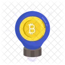 Ideia De Bitcoin Ideia De Criptomoeda Ideia De Criptografia Ícone