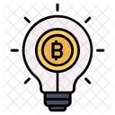 Bitcoin Criptomoeda Ideia Ícone