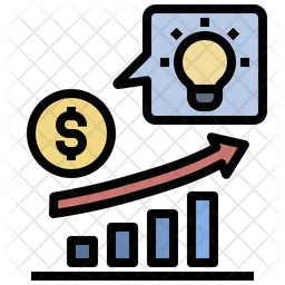 Ideia de crescimento financeiro  Ícone