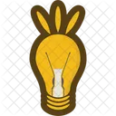 Ideia De Lampada Ícone