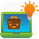 Ideia de trabalho on-line  Icon