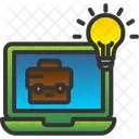 Ideia de trabalho on-line  Icon