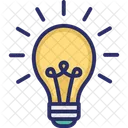 Ideia De Inovacao Lampada Criatividade Icon