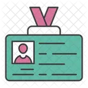 Identidad Del Empleado Tarjeta De Identificacion Tarjeta De Identidad Icono