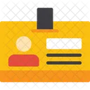 Carte Didentite De Journaliste Identification De Presse Badge De Journaliste Icône