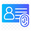 Identificacao Scanner De Dedo Biometria Ícone