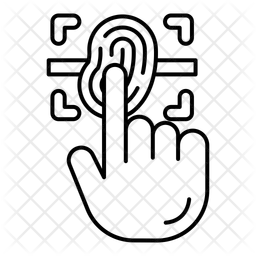 Identificação do dedo  Ícone