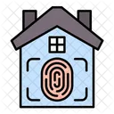 Tecnologia Proteccion Huellas Dactilares Icono