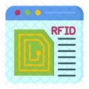 Identificacion Frecuencia Rfid Icono