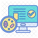 Identificar Bacterias Identificar Virus Identificacao De Bacterias Ícone