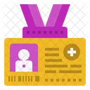 Identification Card Clinic Icon