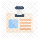 Identification Card Person Credential Icon