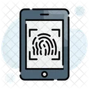 Biometrie Fingerabdruck Identifikation Symbol