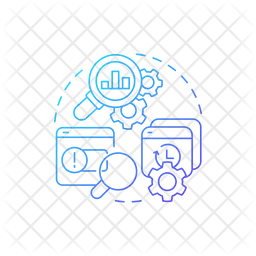 Identify process Icon - Download in Rounded Style
