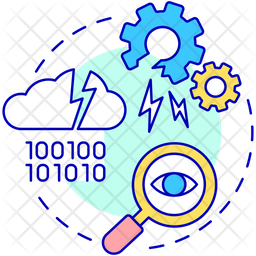 Identifying potential problems Icon - Download in Colored Outline Style