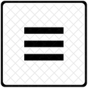 Identique Mathematiques Fonction Icône